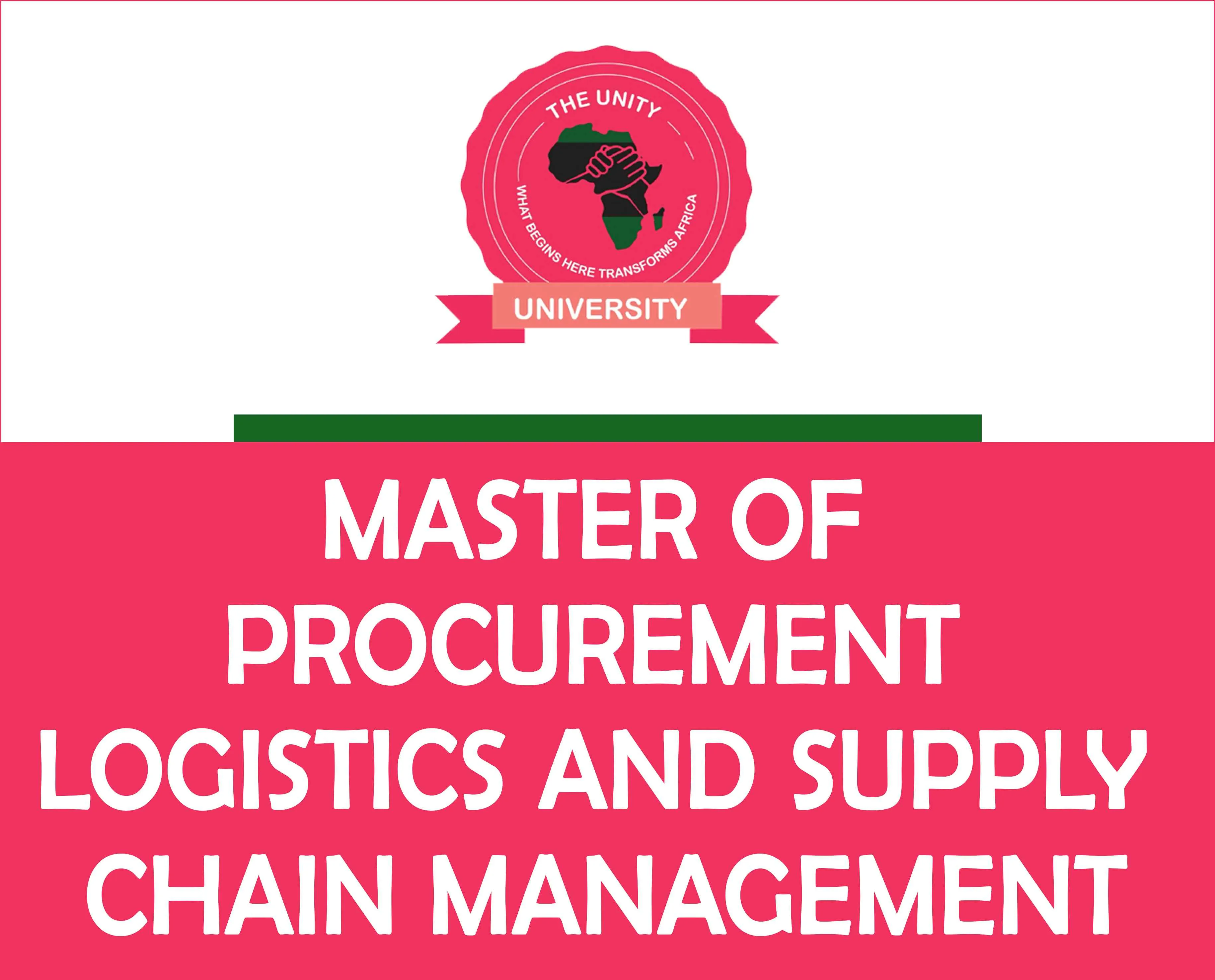 Master of Procurement, Logistics and Supply Chain Management